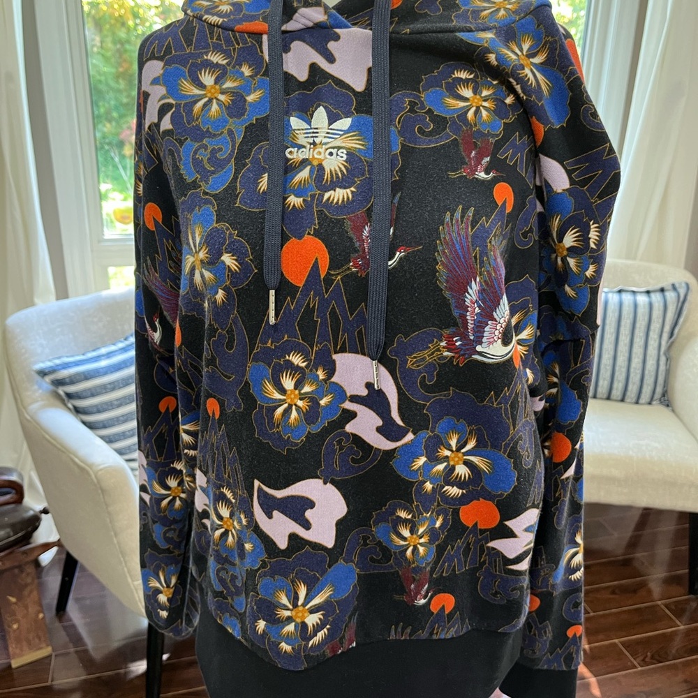 Adidas Multicolor Floral Hoodie